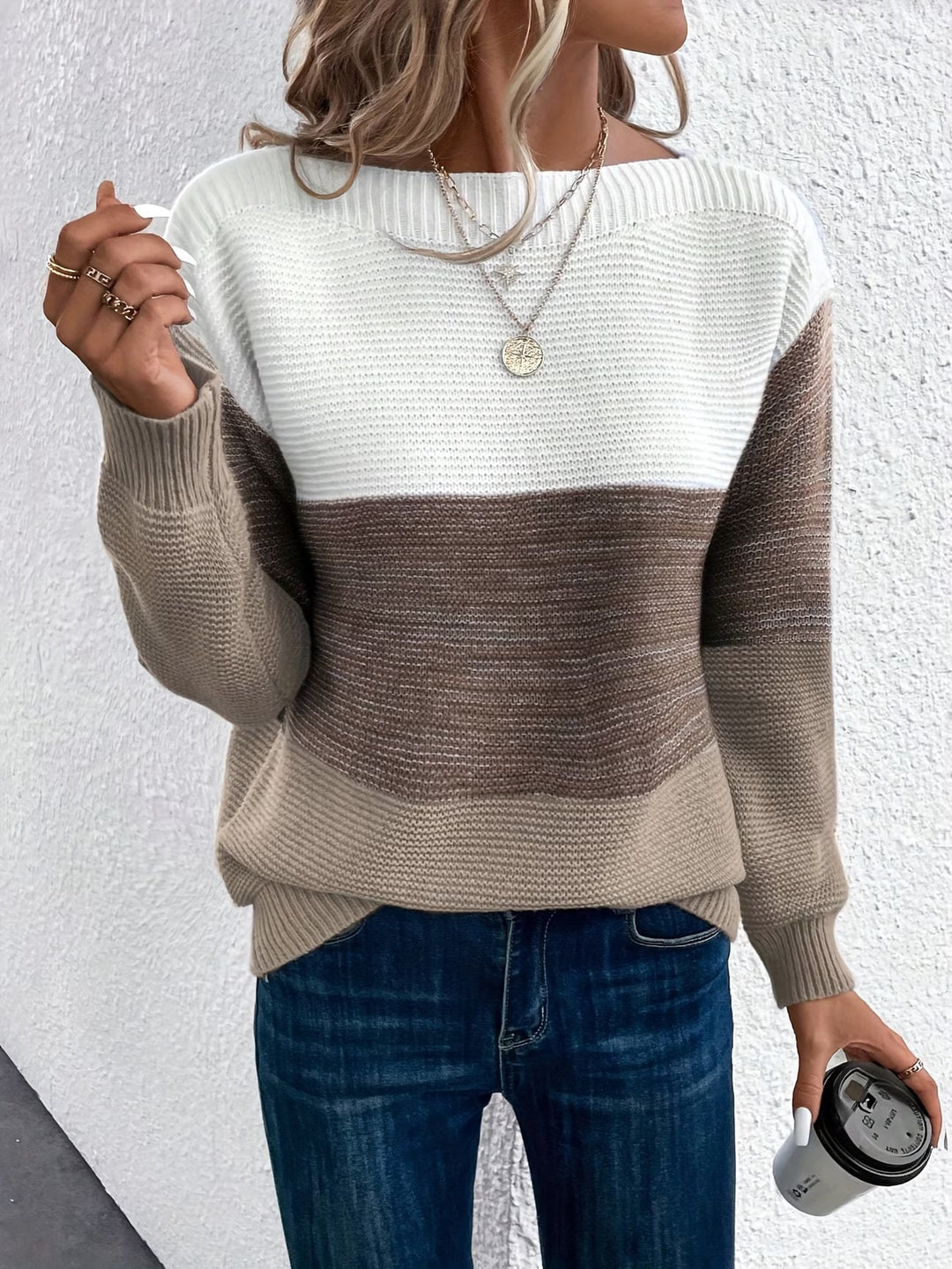 Faria - Elegante Maglione a Maniche Lunghe