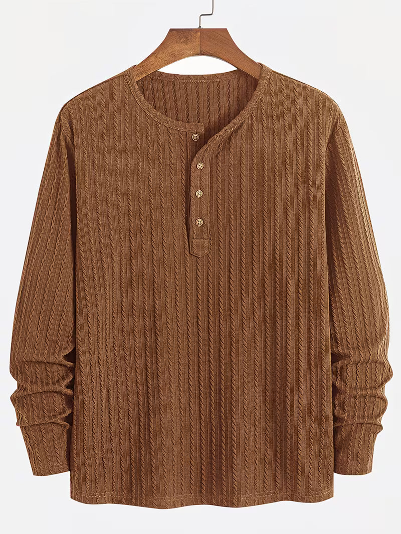 Severinas - Camicia Classica a Maniche Lunghe in Maglia