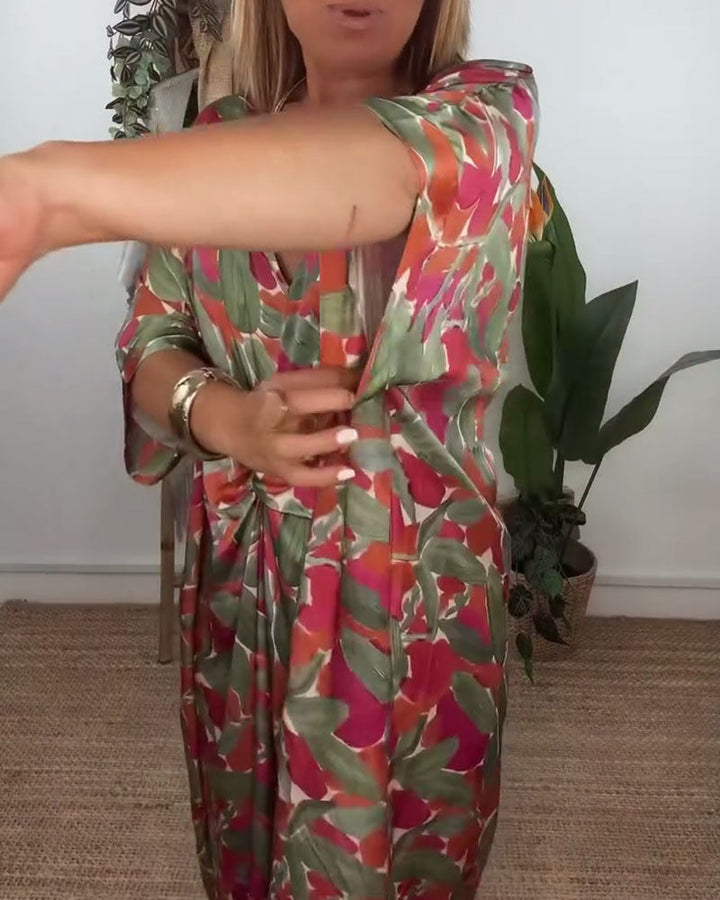 Shilisa - Abito Con Scollo a V e Motivo a Trecce