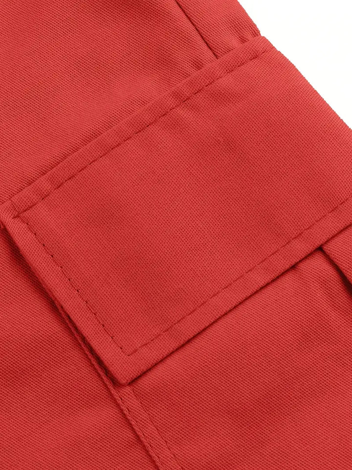 Jelte - Pantaloncini Cargo Casual Non Elasticizzati Con Coulisse