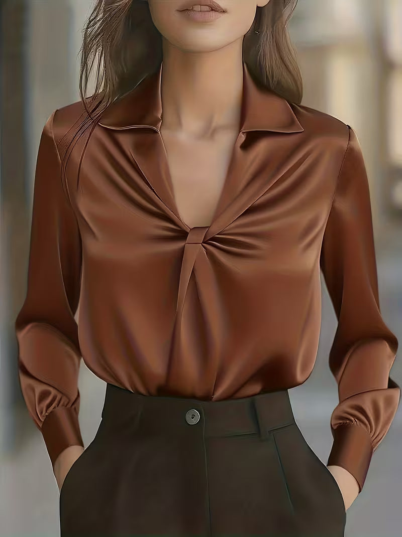 Leylah - Elegante Camicetta a Maniche Lunghe