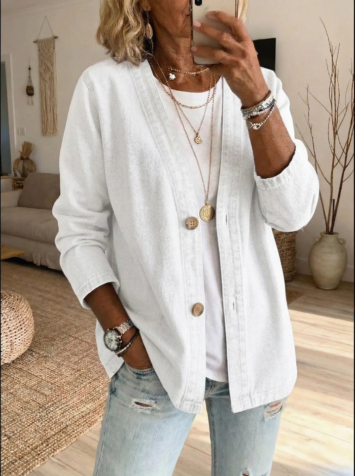 Helama - Giacca Casual in Denim Leggero