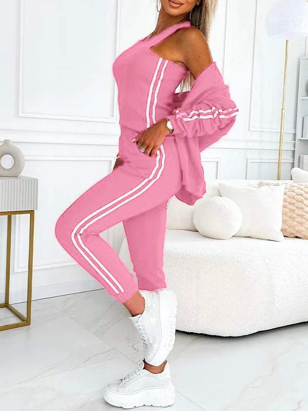Kendra - Collo Rotondo Giacca e Pantalone Set di 3 Pezzi