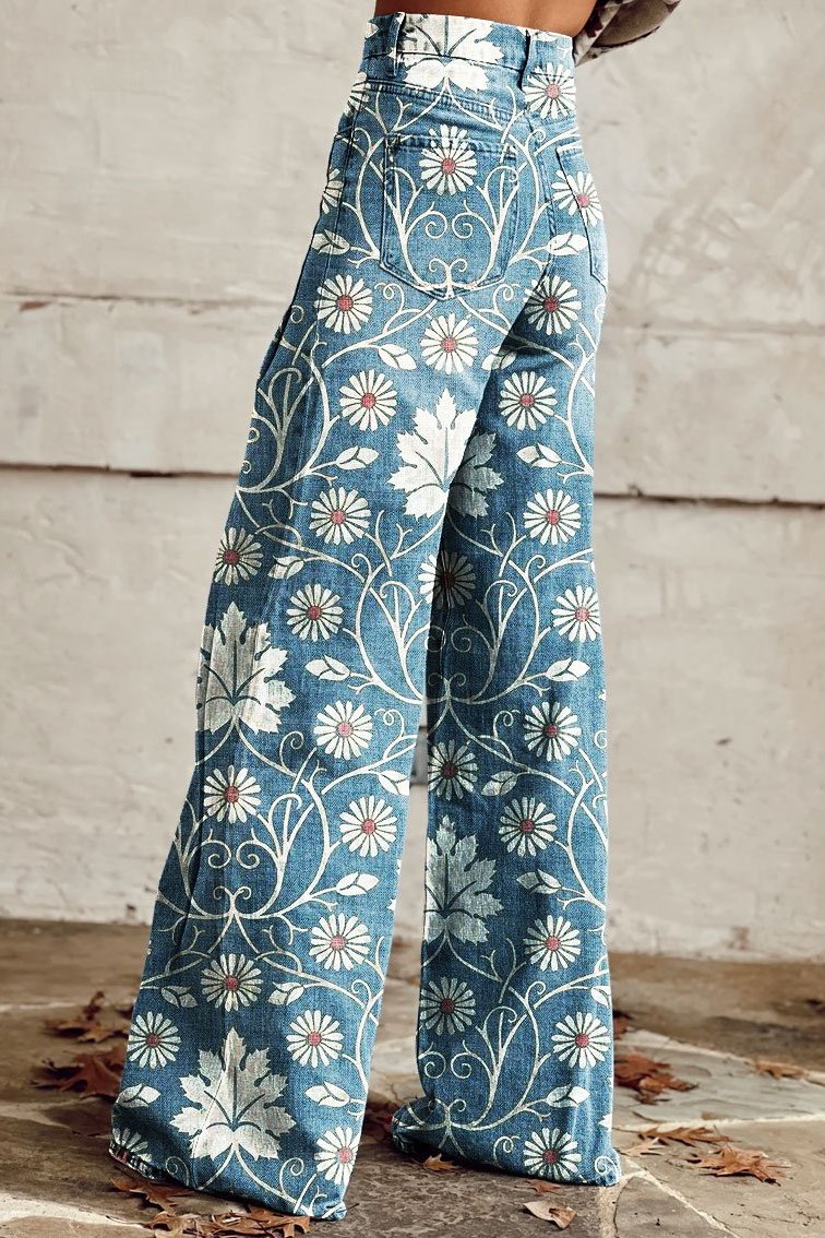 Sharlene - Affascinanti Pantaloni Vintage Boho Per Un Sguardo Elegante