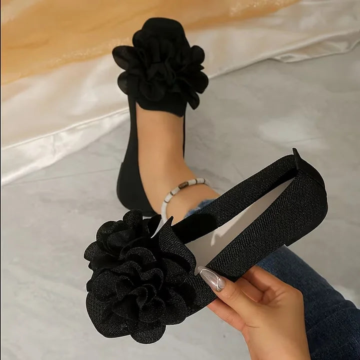 Catriona - Mary Jane Con Tacco Basso Floreale