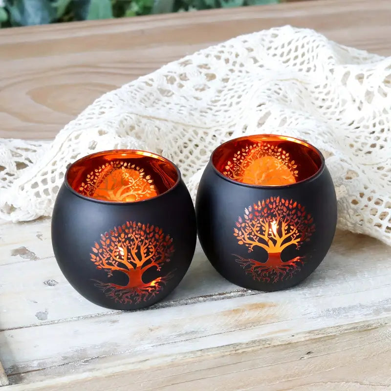 GlowRoot - Set Portacandele Albero Della Vita