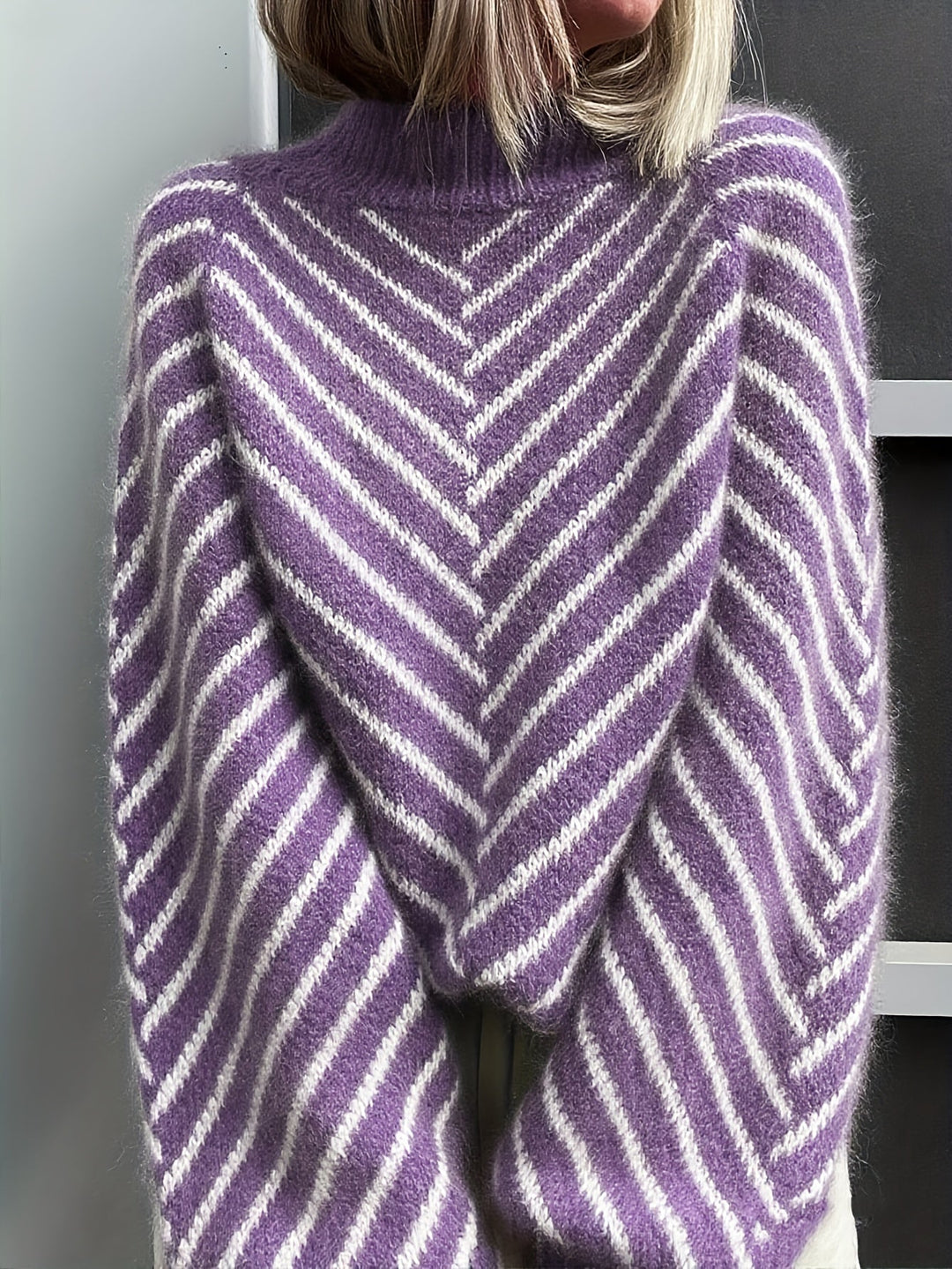 Klarysa - Maglione Casual a Maniche Lunghe Lavorato a Maglia