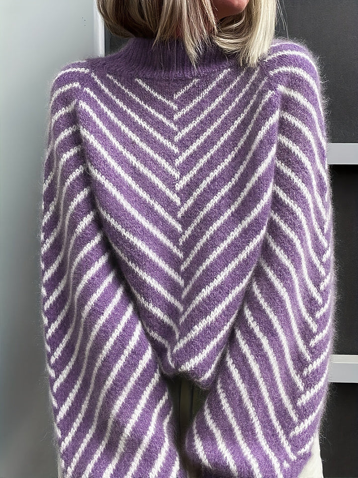 Klarysa - Maglione Casual a Maniche Lunghe Lavorato a Maglia