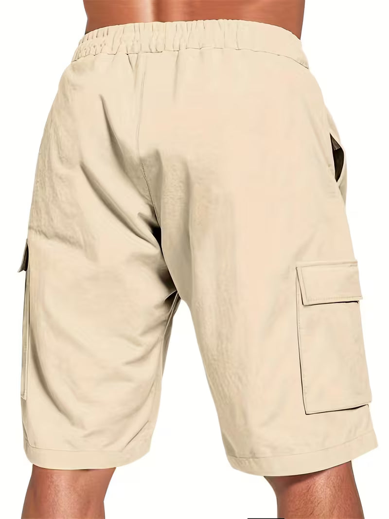 Raekwon - Pantaloncini Di Lino Con Elastico In Vita e Coulisse
