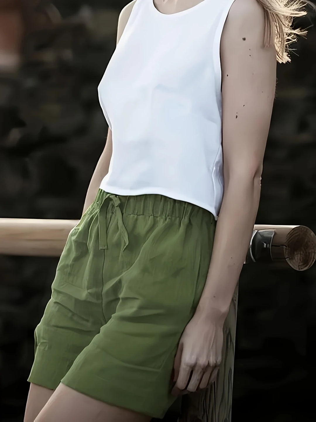 Niamh - Pantaloncini Estivi Casual Con Tasca