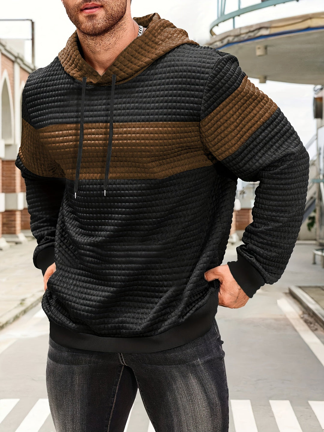 Fredric - Blocco Elégant Felpa Con Cappuccio Felpa