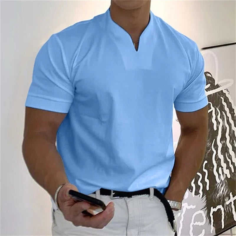 Neven - T-Camicia a Maniche Corte Con Scollo a V