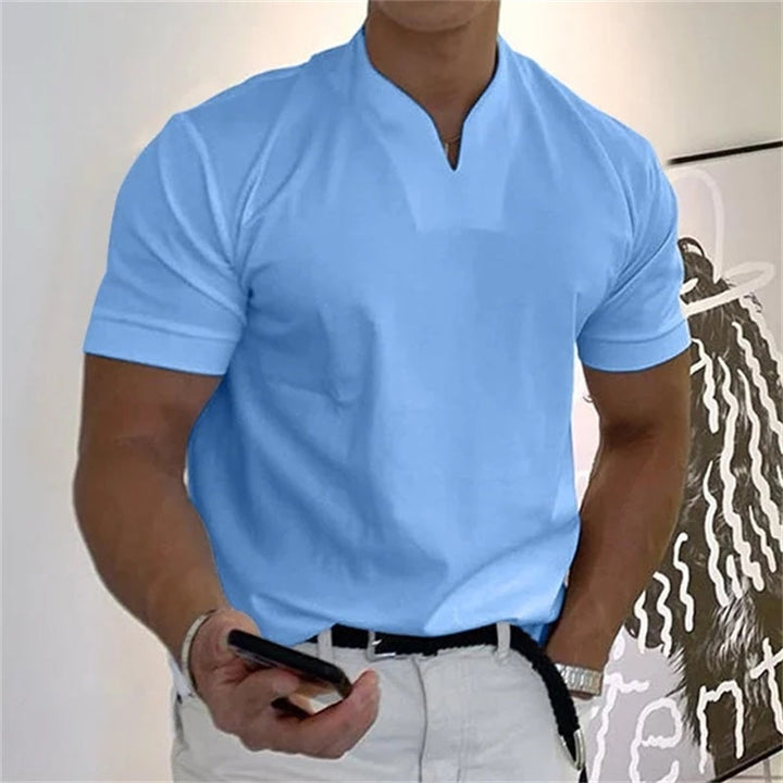 Neven - T-Camicia a Maniche Corte Con Scollo a V