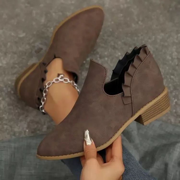 Veredah - Stivaletti Alla Moda Con Volant