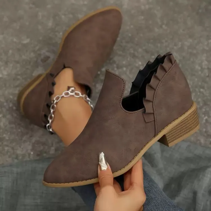 Veredah - Stivaletti Alla Moda Con Volant