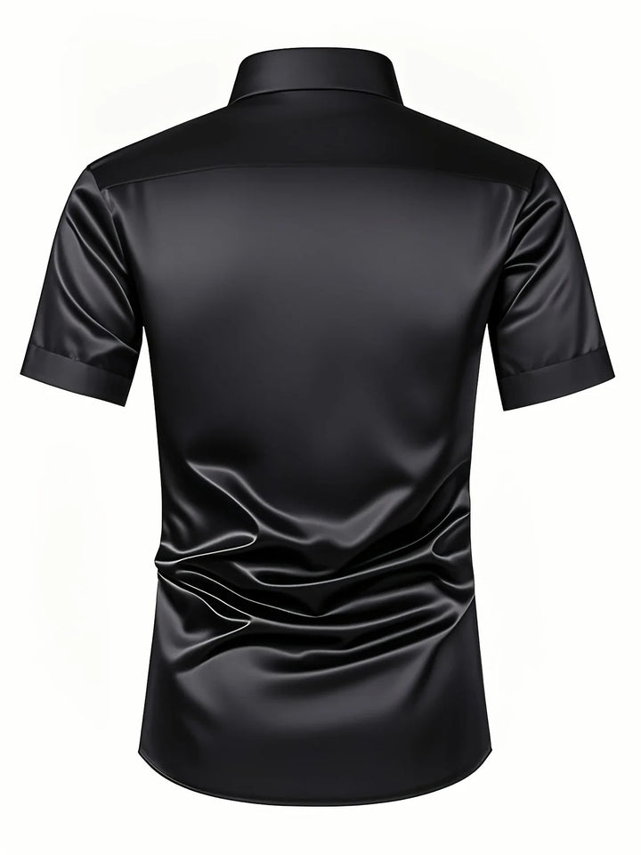 Ezra - Elegante Camicia Vestibilità Aderente Con Bottoni