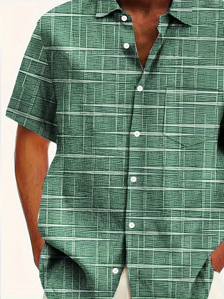 Haroyan - Camicia Elegante Con Motivo A Righe Scozzesi
