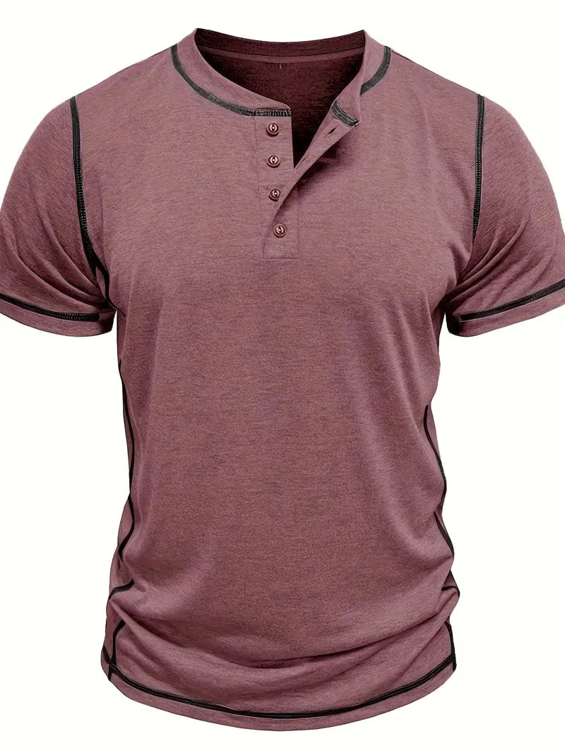 Orazio - Maglietta a Maniche Corte Con Bottoni