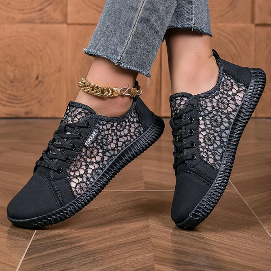 Orly - Mocassino Stringato in Mesh Traspirante