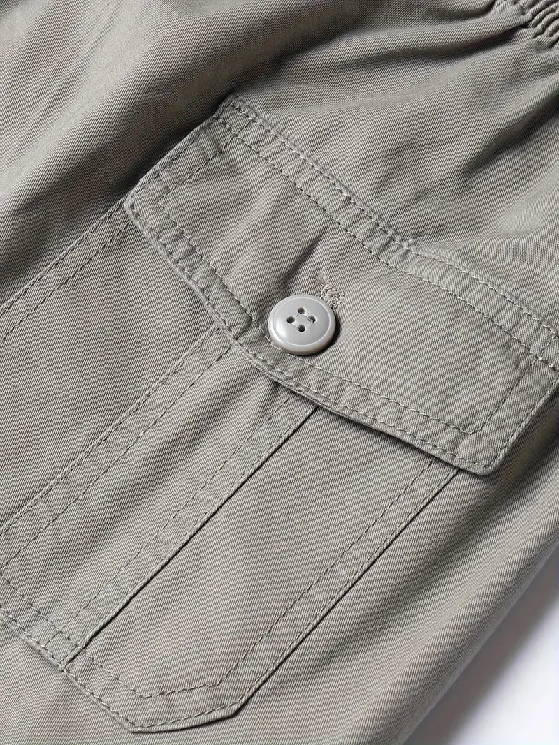 Theodore - Pantaloncini Cargo In Cotone Traspirante