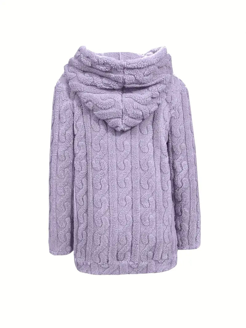 Ganka - Felpa Con Cappuccio e Zip a Maniche Lunghe