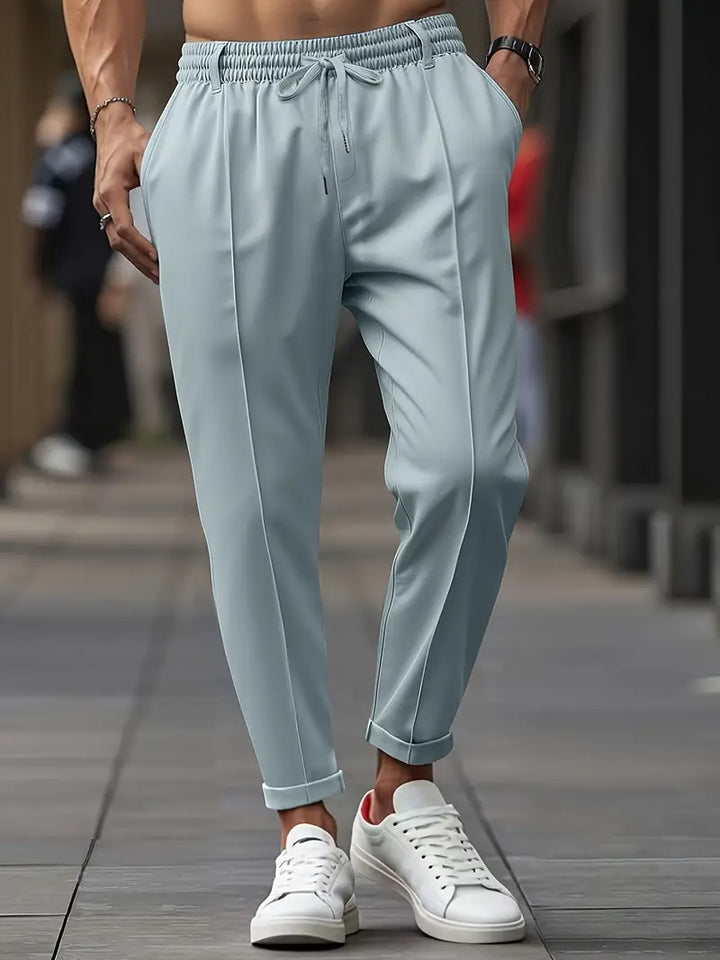 Crawford - Casual Vestibilità Slim Pantaloni Con Elastico in Vita