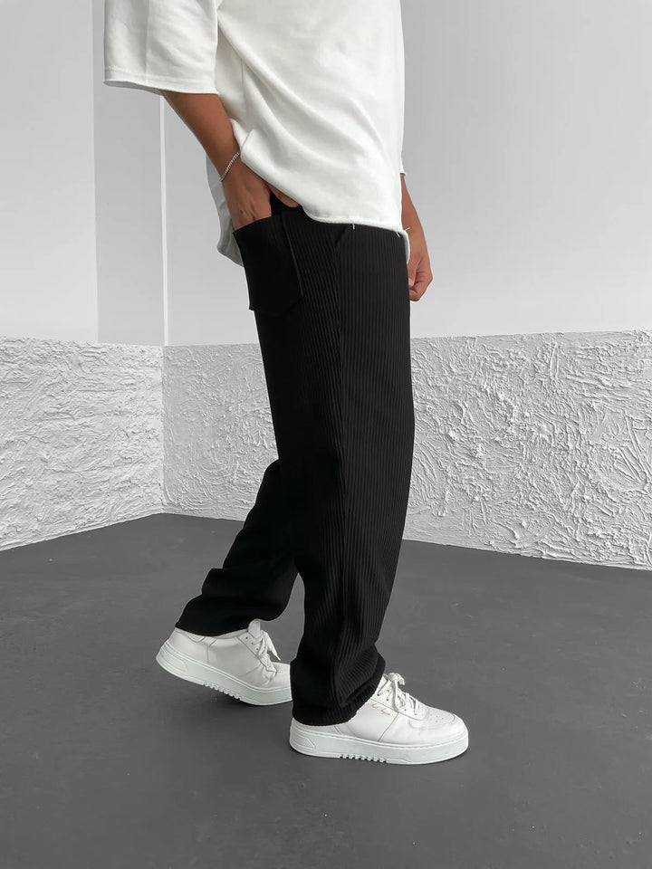 Wigand – Pantaloni In Spandex a Coste Comfort