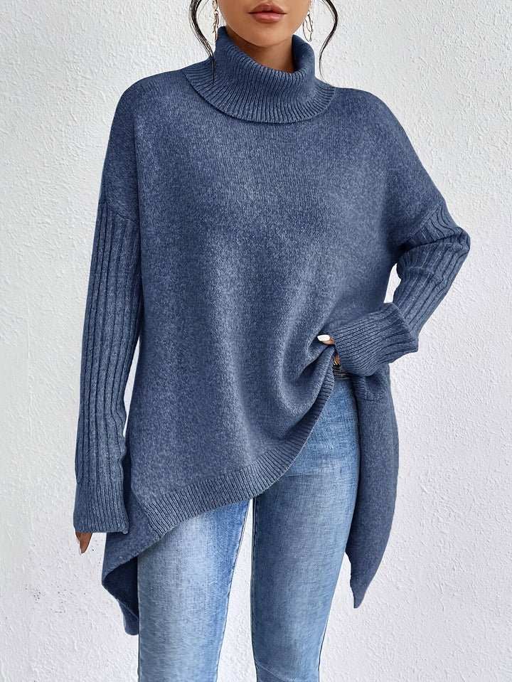Matthias - T-Camicia Casual Con Cappuccio e Orlo Asimmetrico