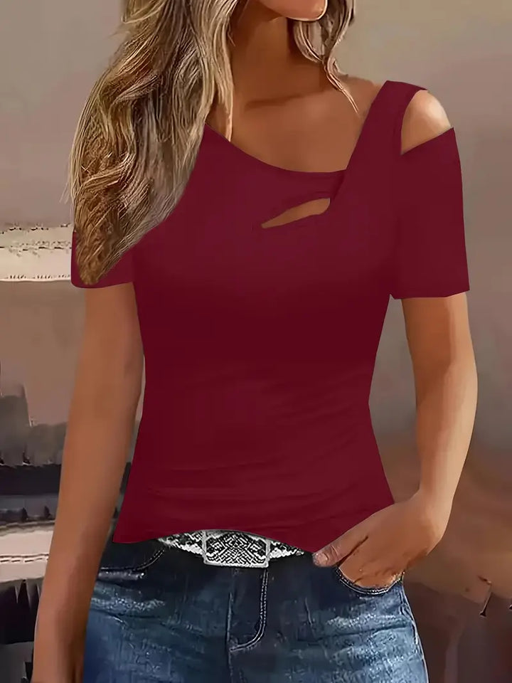 Nektaria - Maglietta Casual A Maniche Corte