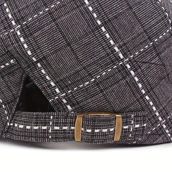 Checklyn - Cappellino Elegante Con Motivo a Quadri
