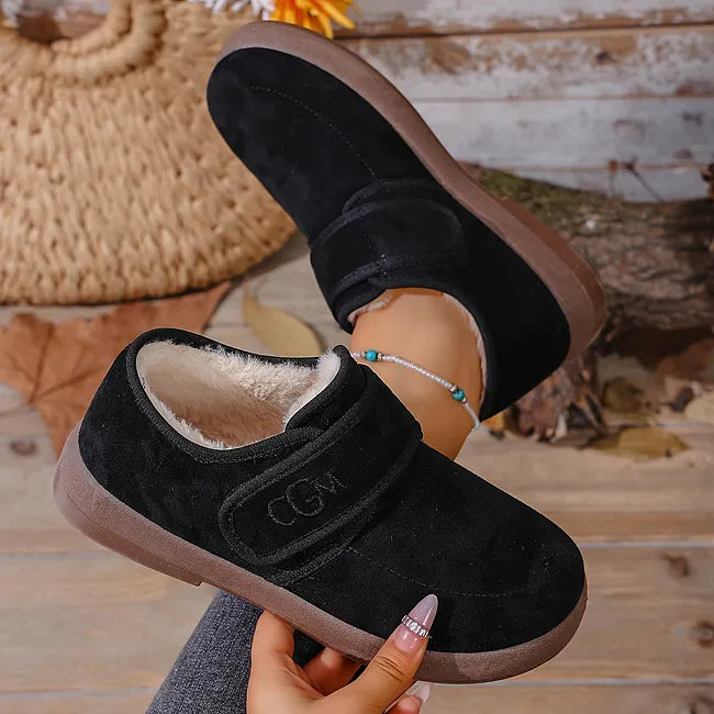 Rokia - Scarpe in Pelliccia Sintetica Con Cinturino Regolabile