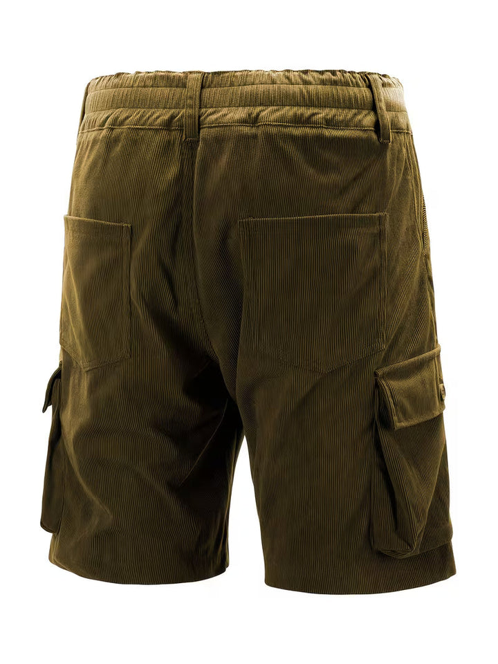 Jorit - Pantaloncini Merci in Velluto a Coste Con Trama 3D
