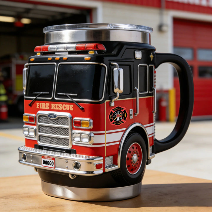 RescueBrew - Tazza a Forma di Camion dei Vigili del Fuoco