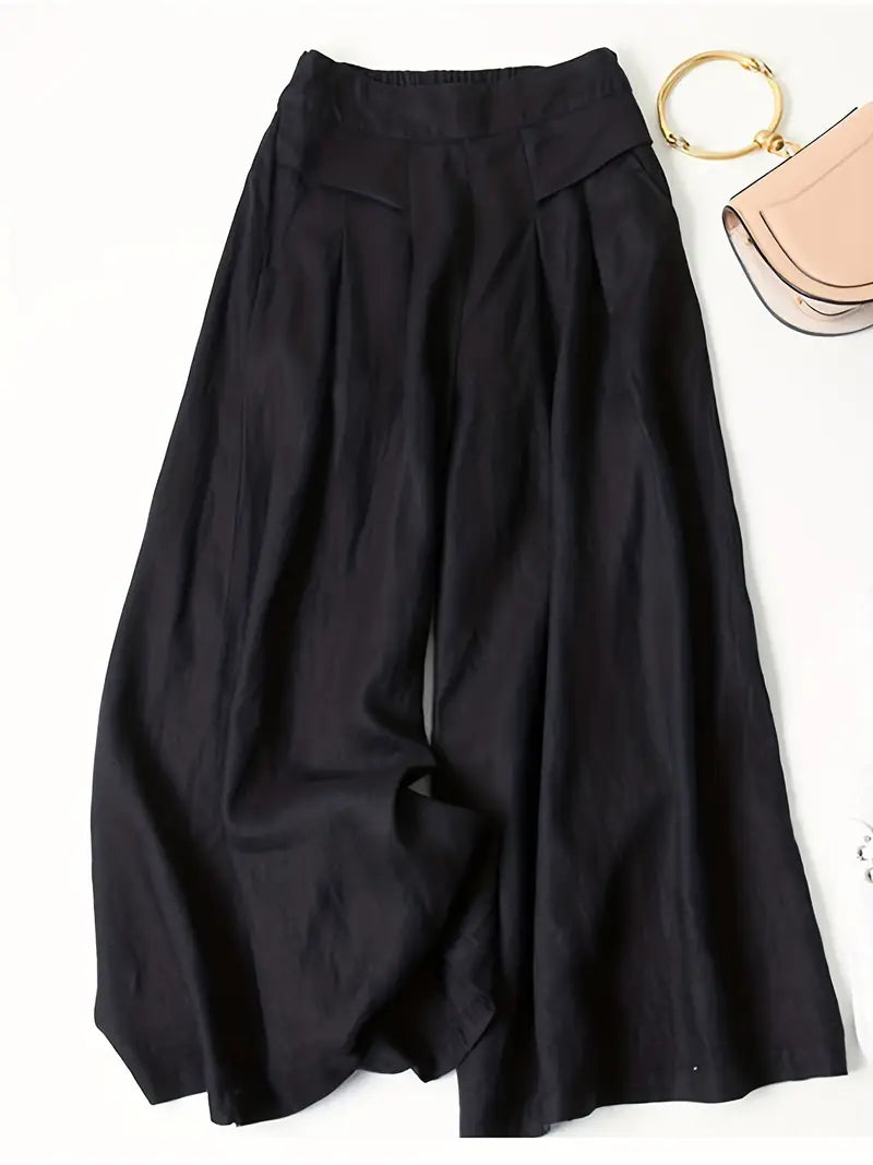 Anina - Pantaloni Larghi In Lino