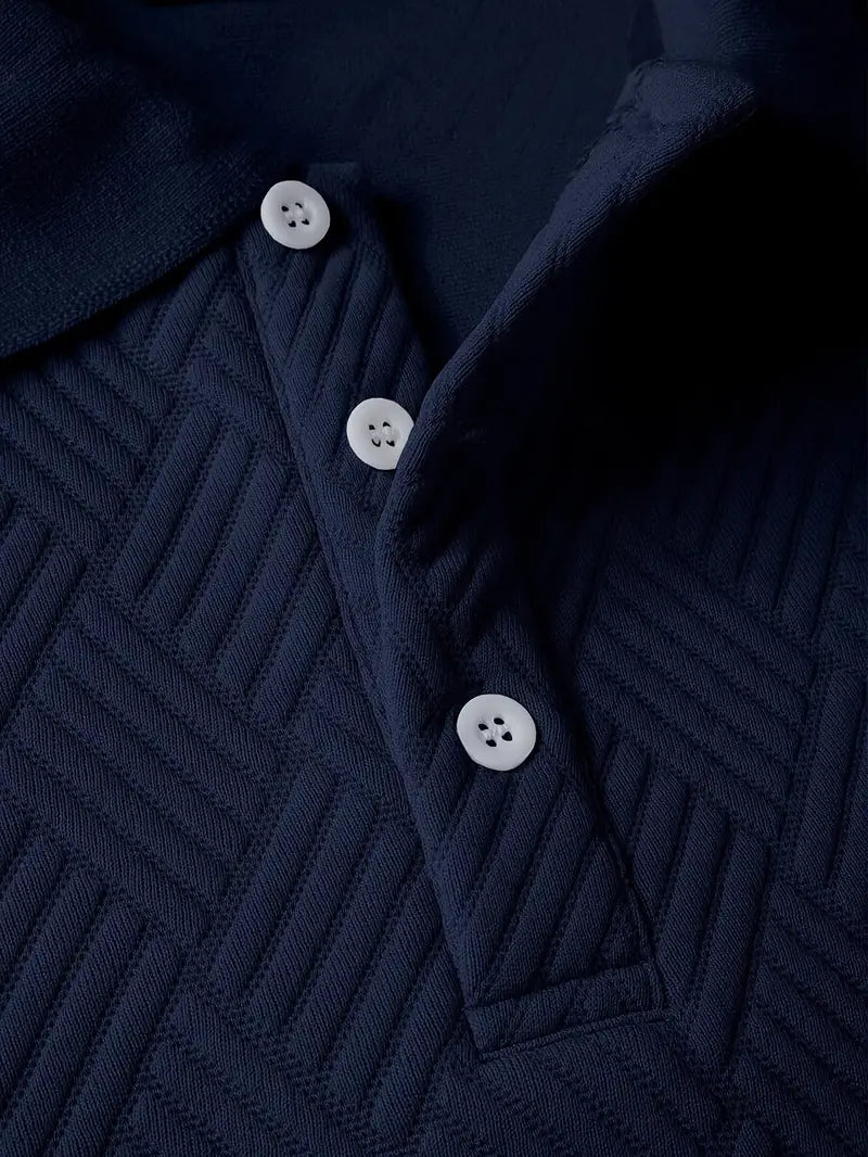 Kenric - Camicia Casual Con Bottoni e Trama Particolare