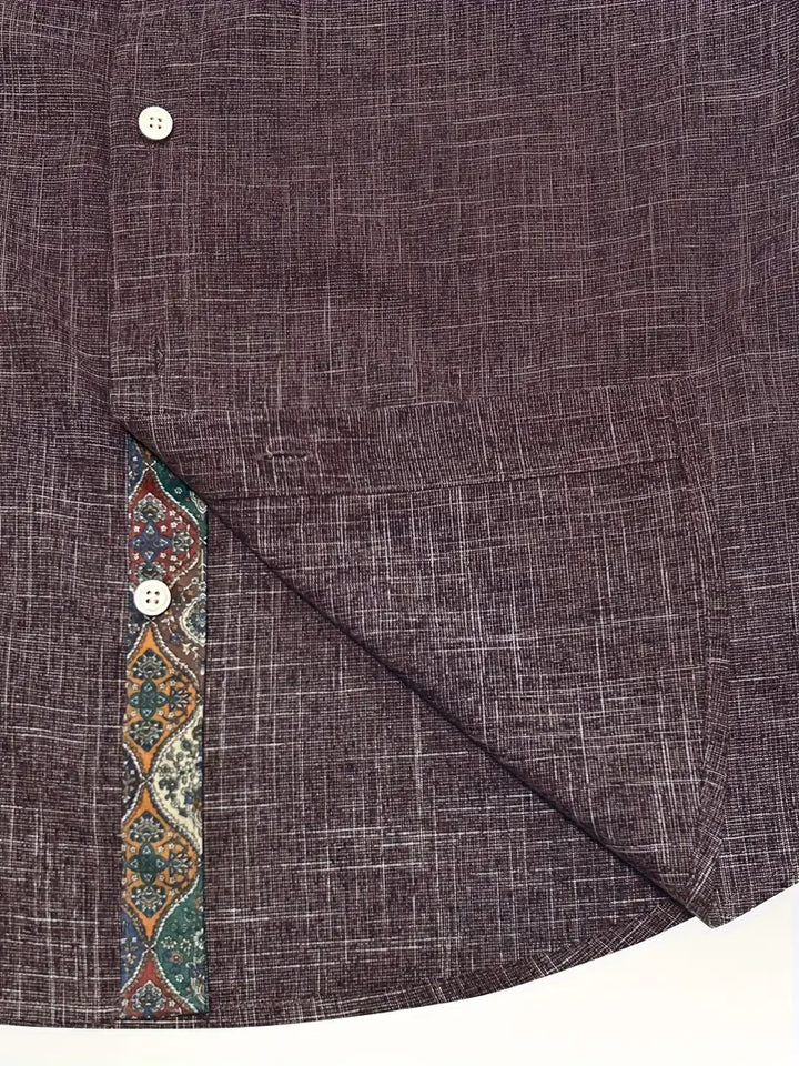 Teodoro - Camicia a Maniche Lunghe Con Bottoni