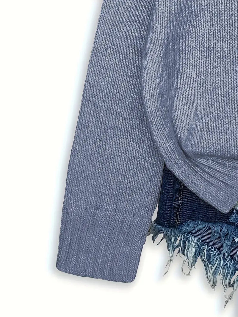 Urvana - Maglione a Maniche Lunghe Con Stampa Gatto