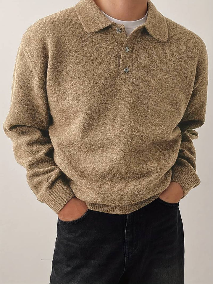 Eliran - Elegante Maglia a Maniche Lunghe Con Collo Alto