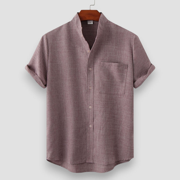 Gerardo - Camicia Di Lino A Maniche Corte