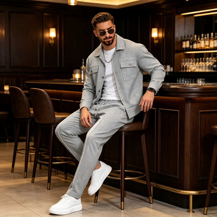 Gustave - Set Composto Da Camicia a Maniche Lunghe E Pantaloni