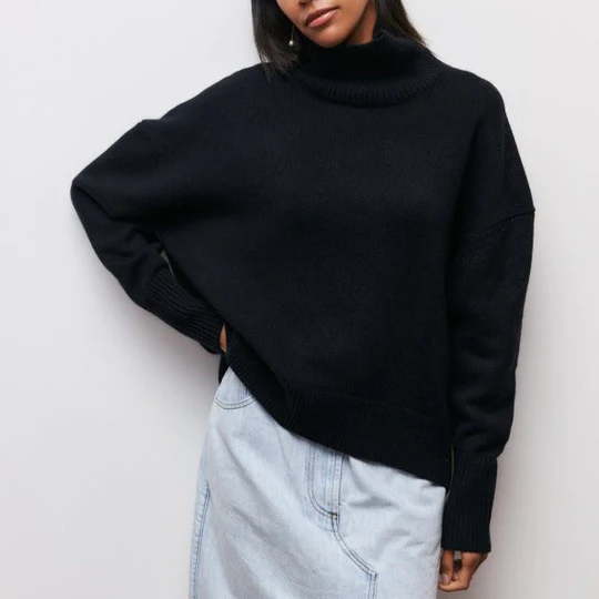 Kinvara - Maglione Oversize In Cotone Con Collo Rovesciato