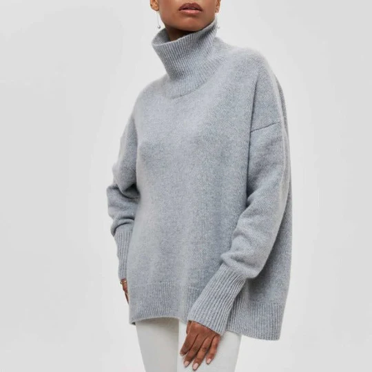 Kinvara - Maglione Oversize In Cotone Con Collo Rovesciato
