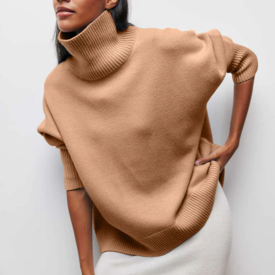 Kinvara - Maglione Oversize In Cotone Con Collo Rovesciato