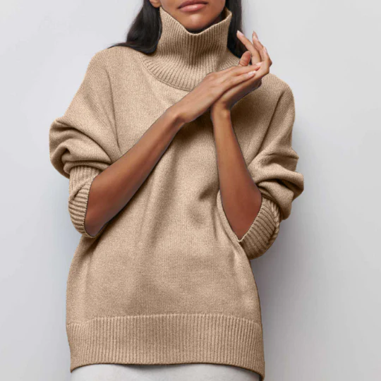 Kinvara - Maglione Oversize In Cotone Con Collo Rovesciato