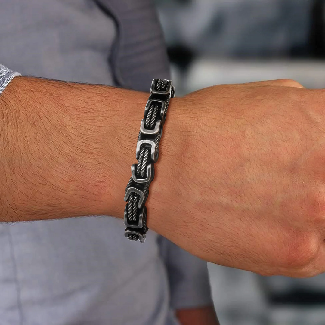 Glinn - Bracciale a Catena Forgiato Rogue