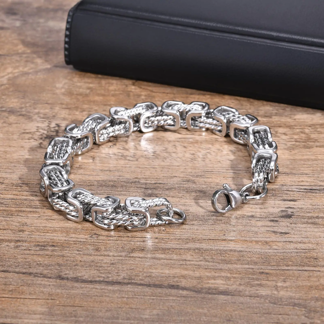 Glinn - Bracciale a Catena Forgiato Rogue