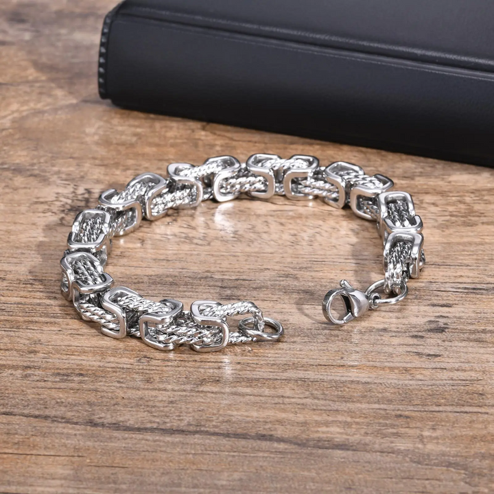 Glinn - Bracciale a Catena Forgiato Rogue
