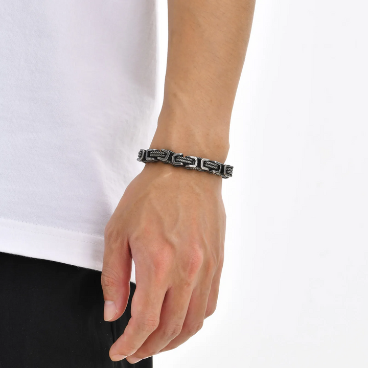 Glinn - Bracciale a Catena Forgiato Rogue