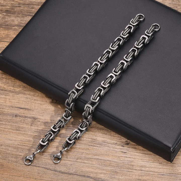 Glinn - Bracciale a Catena Forgiato Rogue