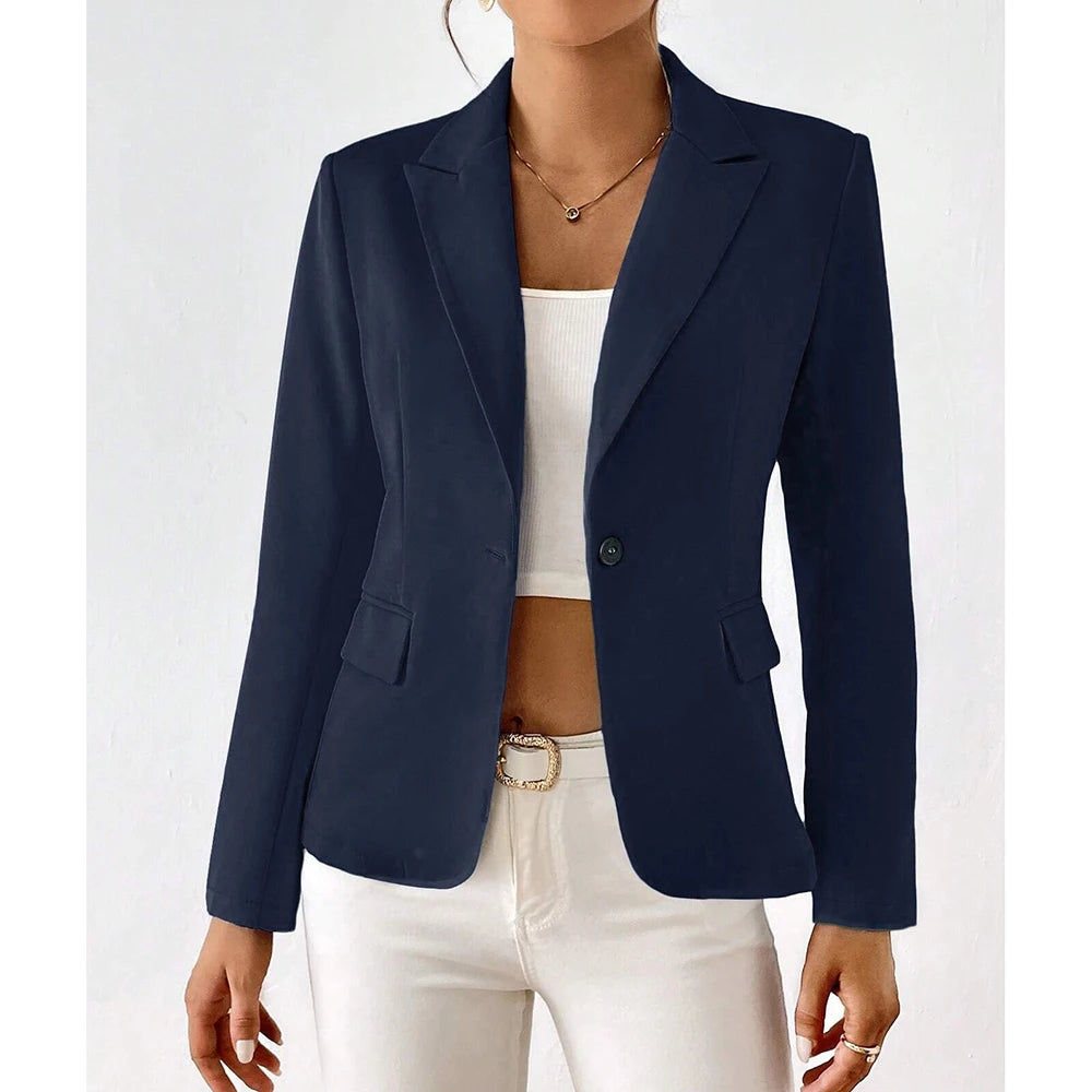 Lucinda - Blazer a un Bottone e a Maniche Lunghe